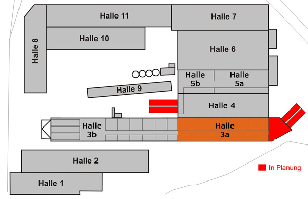 Lageplan - Halle 3b Lageplan - Halle 3b