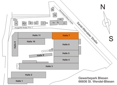 Lageplan - Halle 7