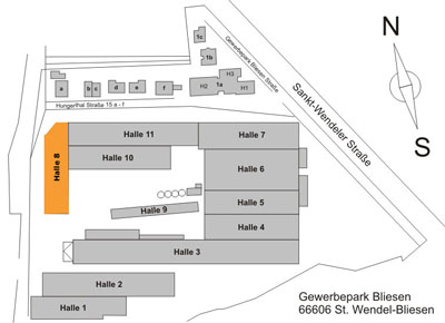 Lageplan - Halle 8